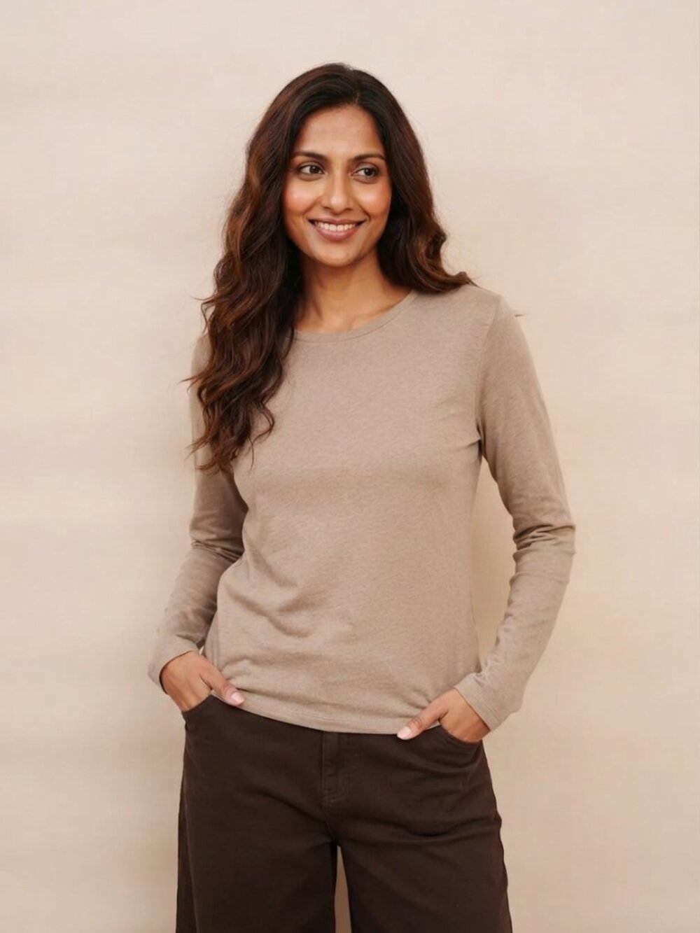 Majestic Filatures Desert Cotton Cashmere Long Sleeve Tee 3 M L
